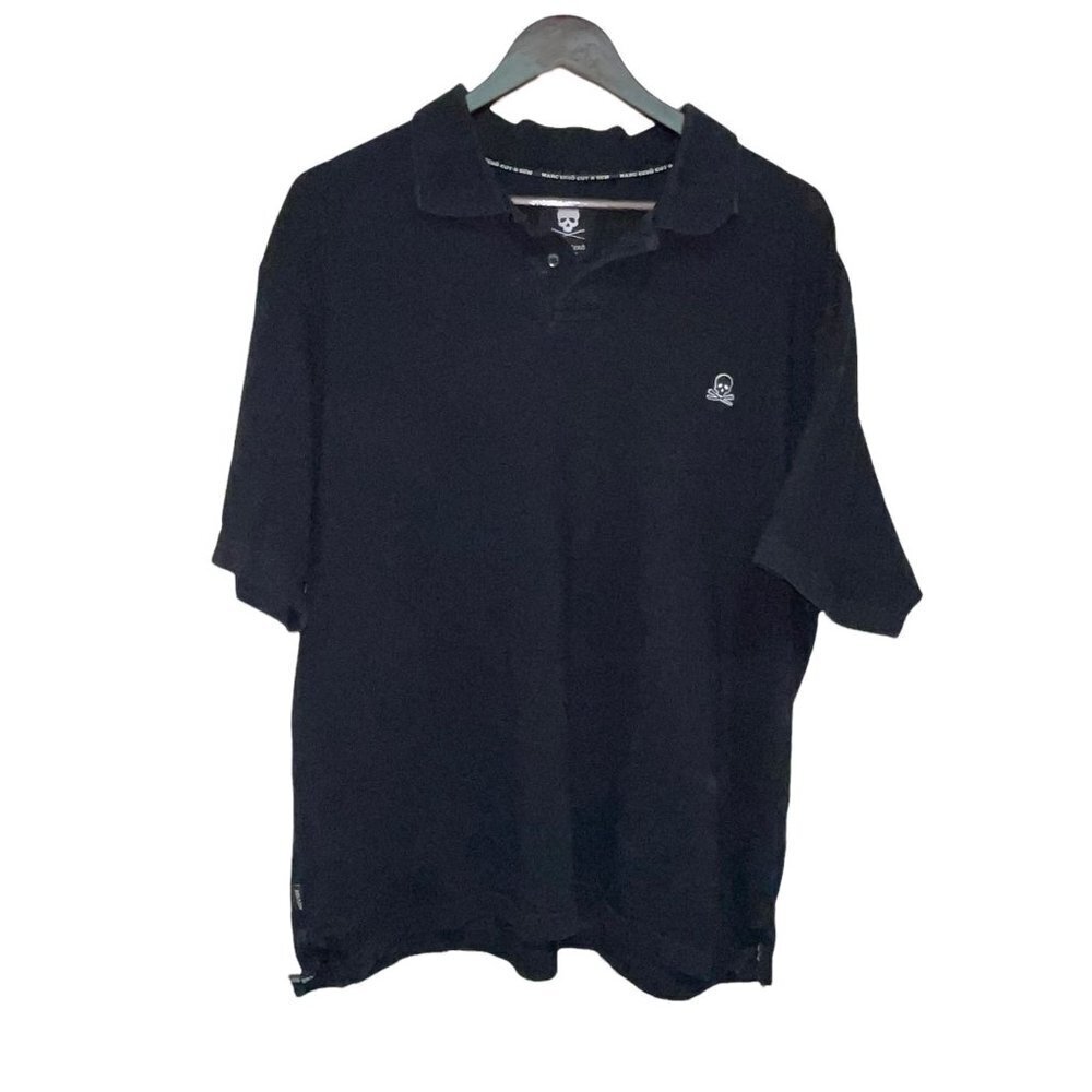 Marc Ecko Cut & Sew Black Polo Shirt Size XL Men's